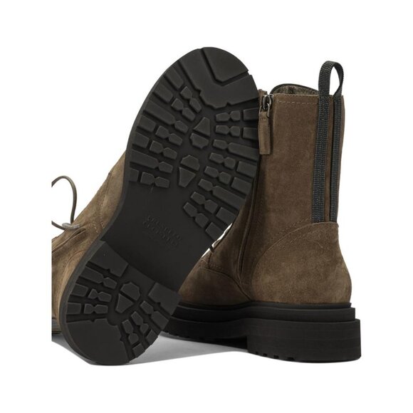 Brunello Cucinelli Suede Lace-Up Ankle Boots IT 36 Women - Picture 5 of 5